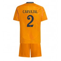 Dres Real Madrid Daniel Carvajal #2 Preč pre deti 2024-25 Krátky Rukáv (+ trenírky)